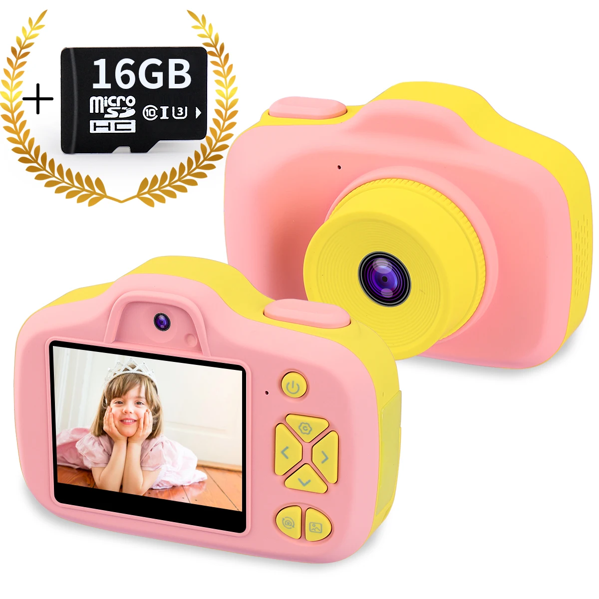 

Children's Toys Mini Digital Selfie Camera 12MP Photo 1080HD Video For Girls Boys Birthday Kids Gift Portable Toy