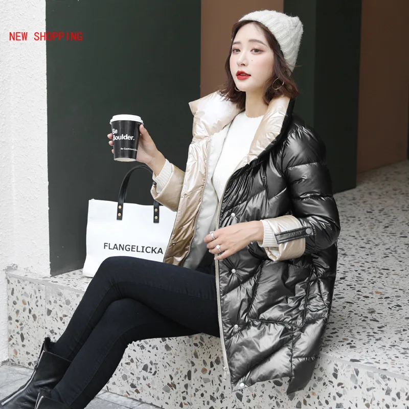 Parka Women New Winter Down Jacket Women Coat Long Hooded Outwear Female Parka Thick Cotton Padded Female Basic Coats Overalls