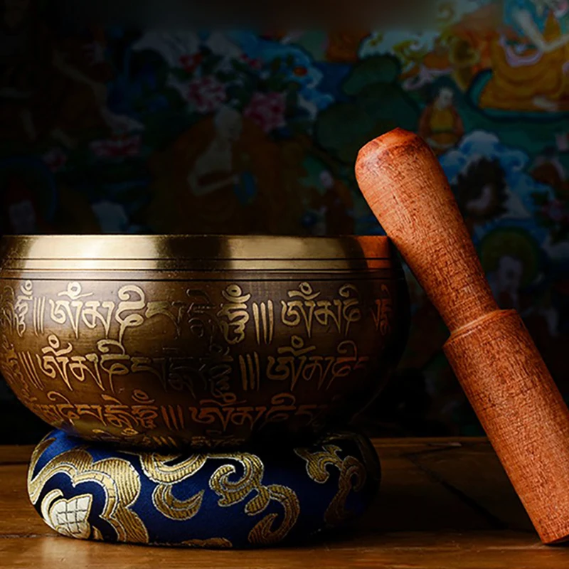 Instruments Singing Bowl Release Stress Copper Percussion Meditate Singing Bowl Dragon Heal Quartz Klankschaal They Are Tibetan