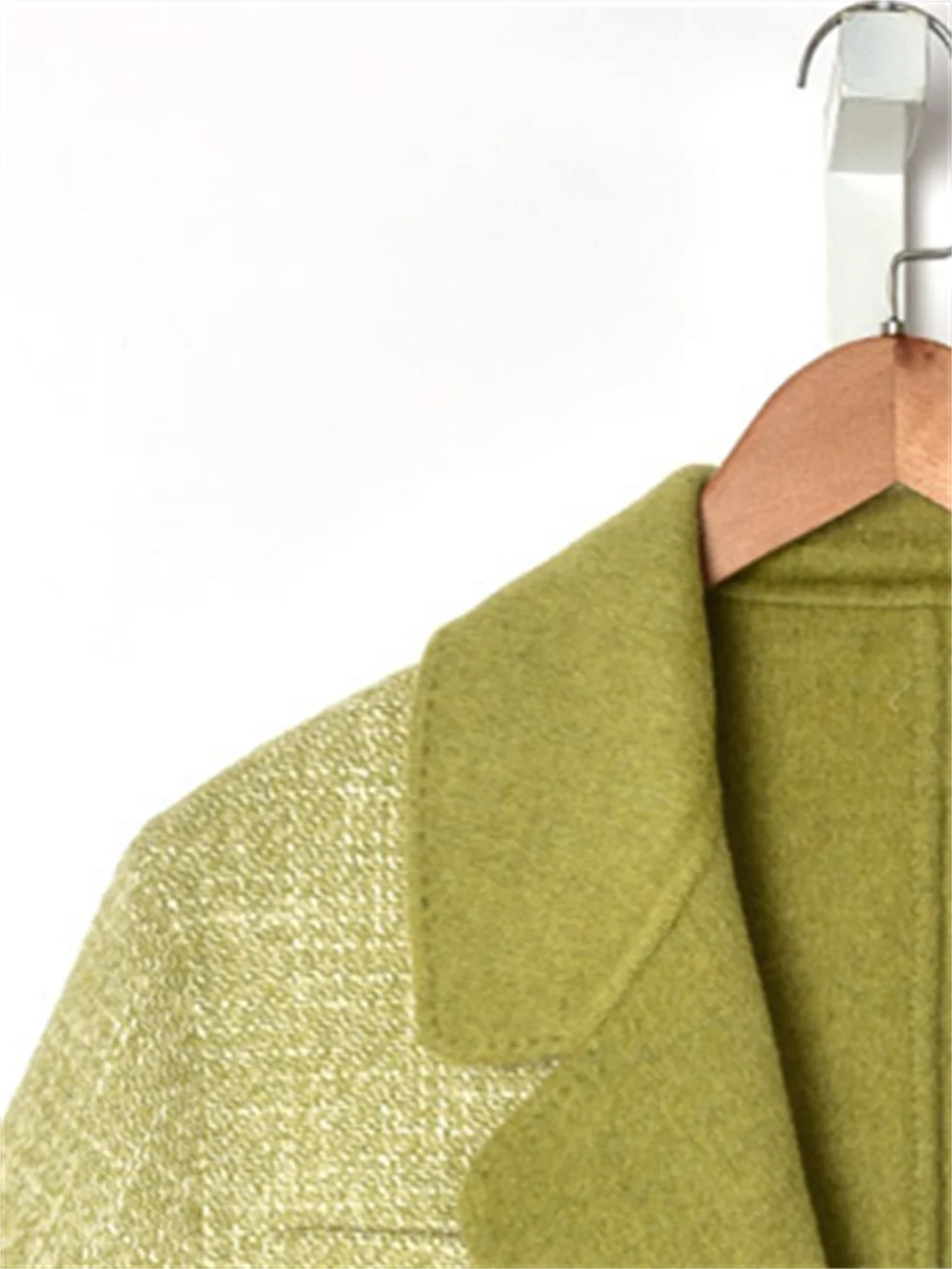 

Clearance Price Women Suit Coat Single Buttons Double-Sided Woolen Female Pocket Decoration Blazer Autumn Winter Fashion
