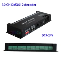 dc12 24v 30 channel rgb dmx512 decoder led strip 30ch2a dmx dimmer pwm driver dmx5121990 decoder light controller