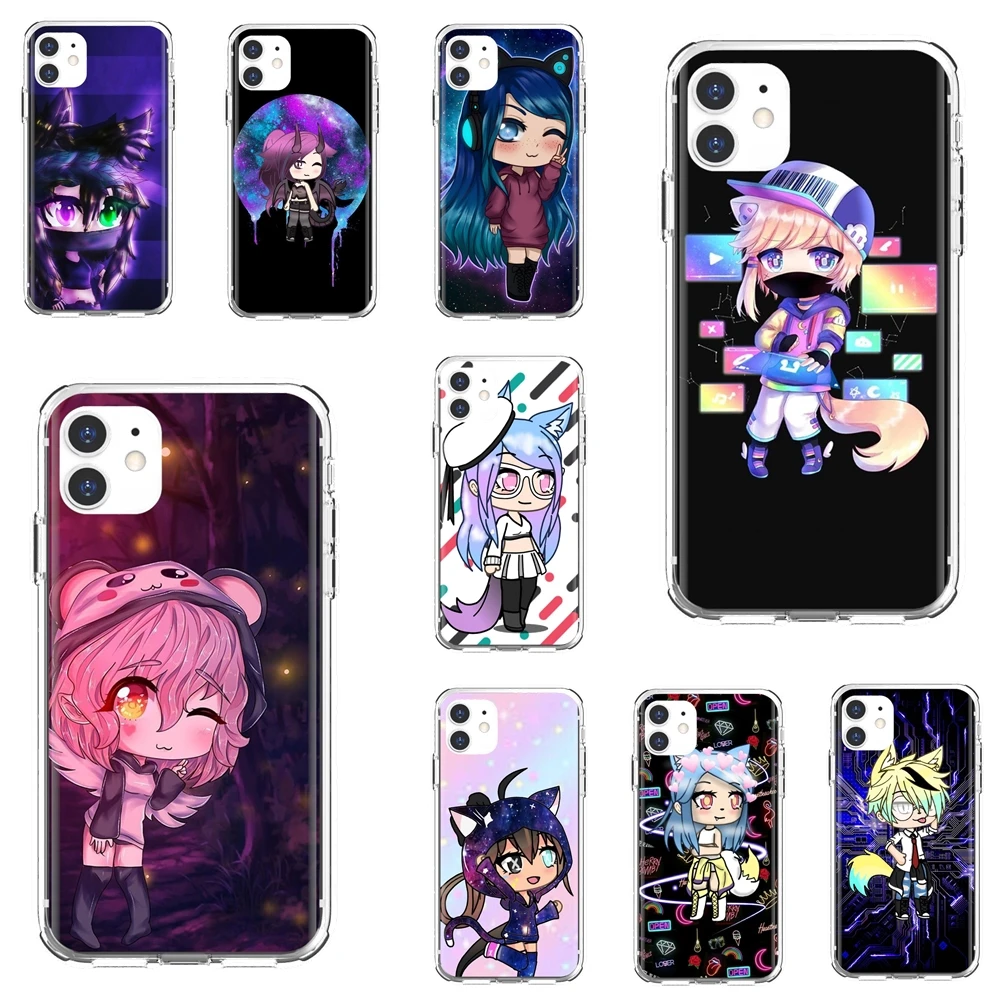 

For iPod Touch iPhone 10 11 12 Pro 4S 5S SE 5C 6 6S 7 8 X XR XS Plus Max 2020 Silicone Shell Case Social game Gacha
