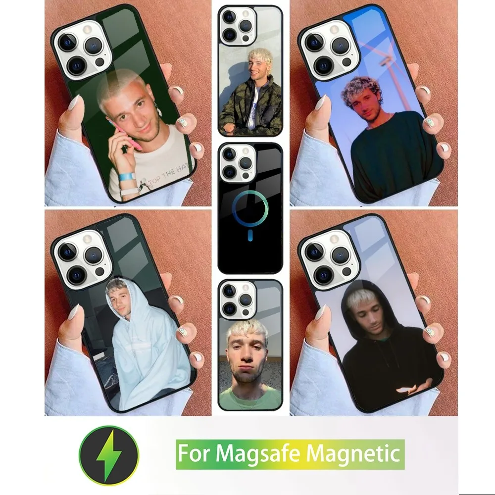 Чехол для телефона J-NY Singer Z-zucker iPhone 15 14 13 12 11 Plus Pro Max Mini Magsafe магнитная Беспроводная