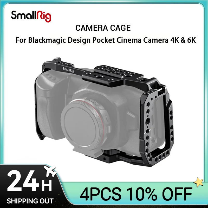 

SmallRig for bmpcc 4k Cage DSLR Camera for Blackmagic Pocket 4k / 6K Camera for Blackmagic Pocket Cinema Camera 4K / 6K BMPCC 4K