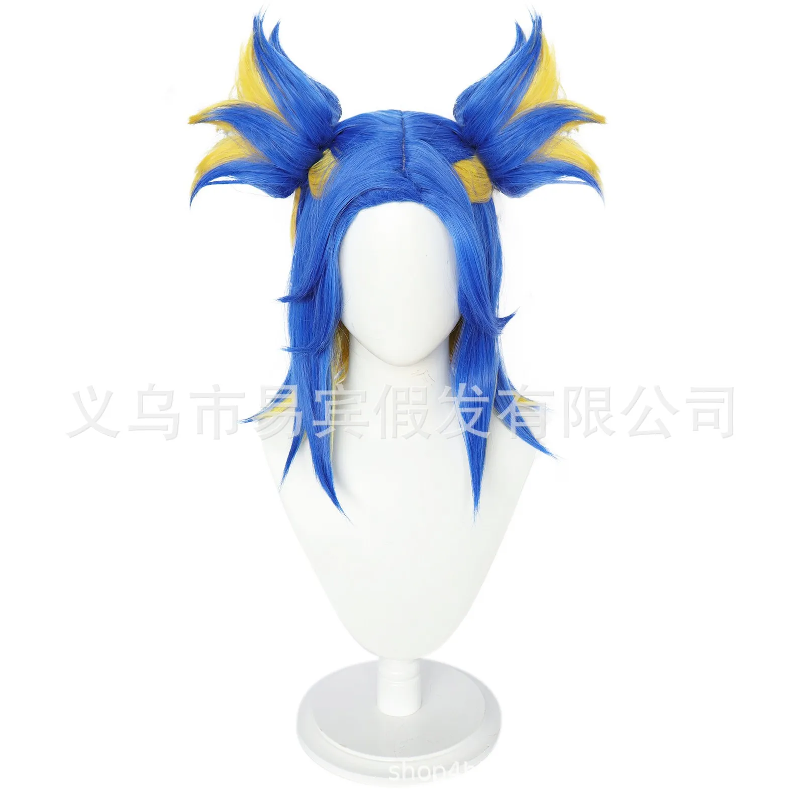 

Неоновый Косплей Аниме Valorant неоновый косплей парик женский синий термостойкие синтетические волосы фотореквизит парики