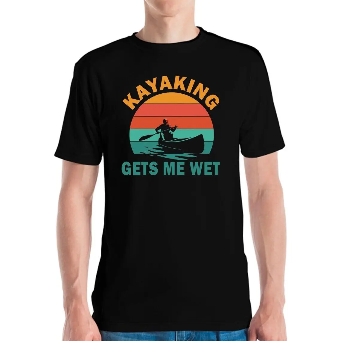 Забавная Винтажная Футболка Kayaker с Каякингом и надписью Keep Me Wet Paddling