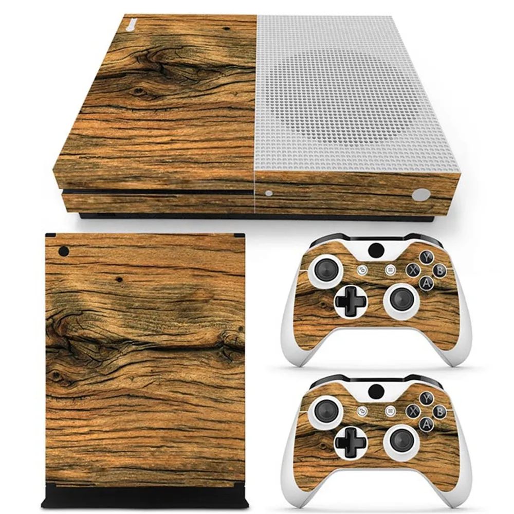 Деревянный дизайн заводская цена на консоль Xbox one s наклейка из ПВХ для консоли S