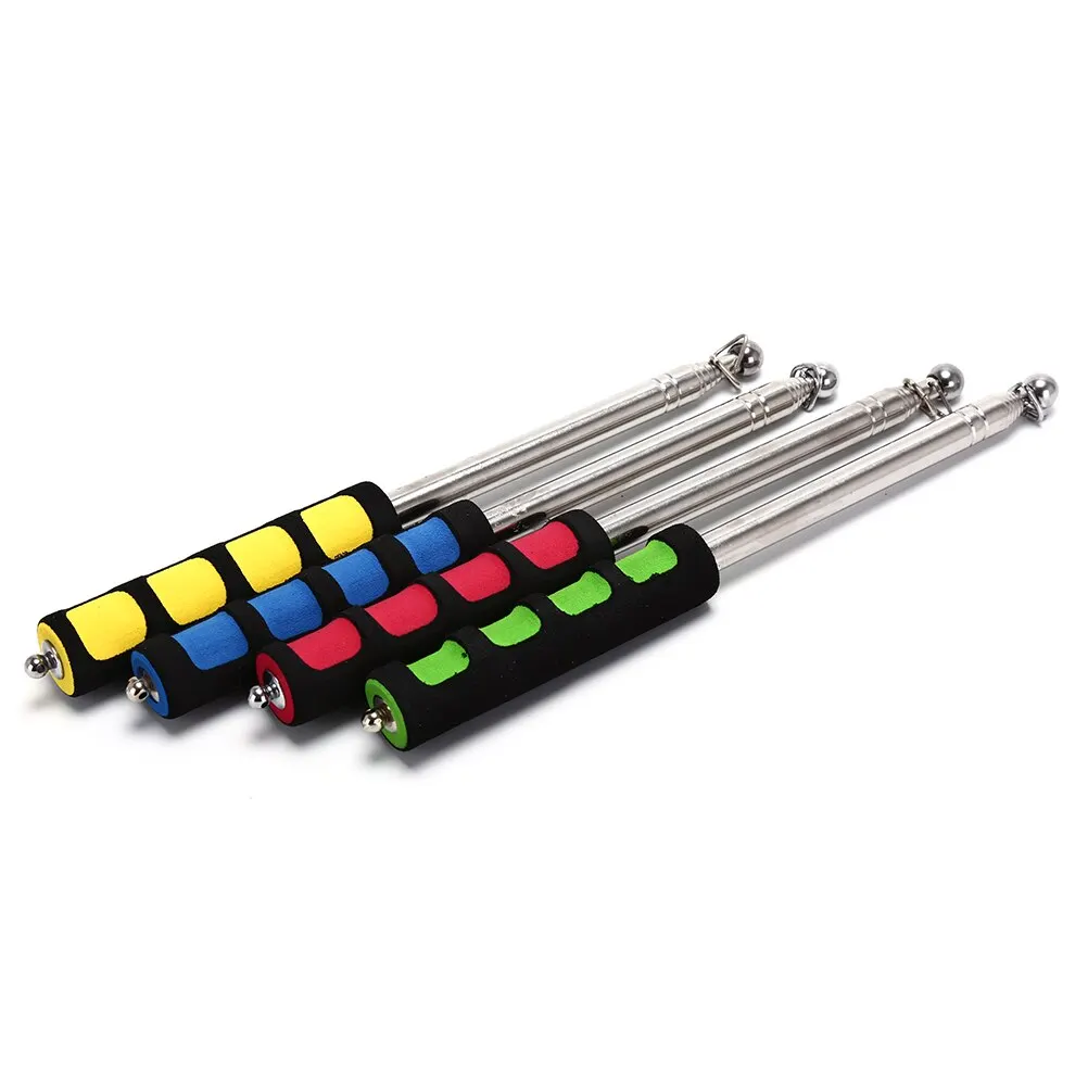 

1.2 Meters Stainless Steel Telescopic Flag Outdoor Flagpoles Telescoping Pole For Teaching Pointer Tour Guide Banner Flagstaff