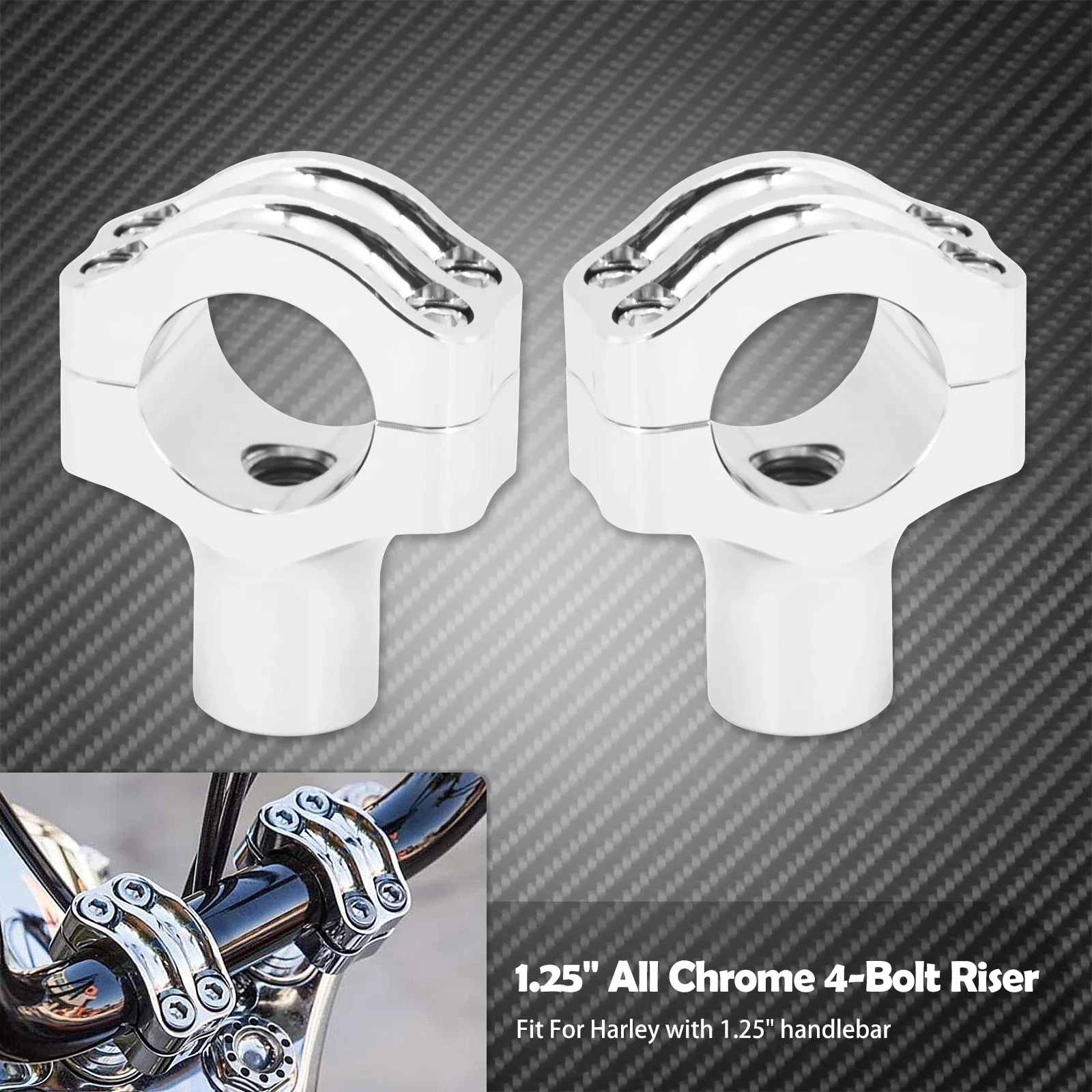 

Мотоциклетные крепления на руль 1,25 дюйма, универсальный зажим для Harley Sportster Dyna Touring FLHR Softail Для Honda, Yamaha