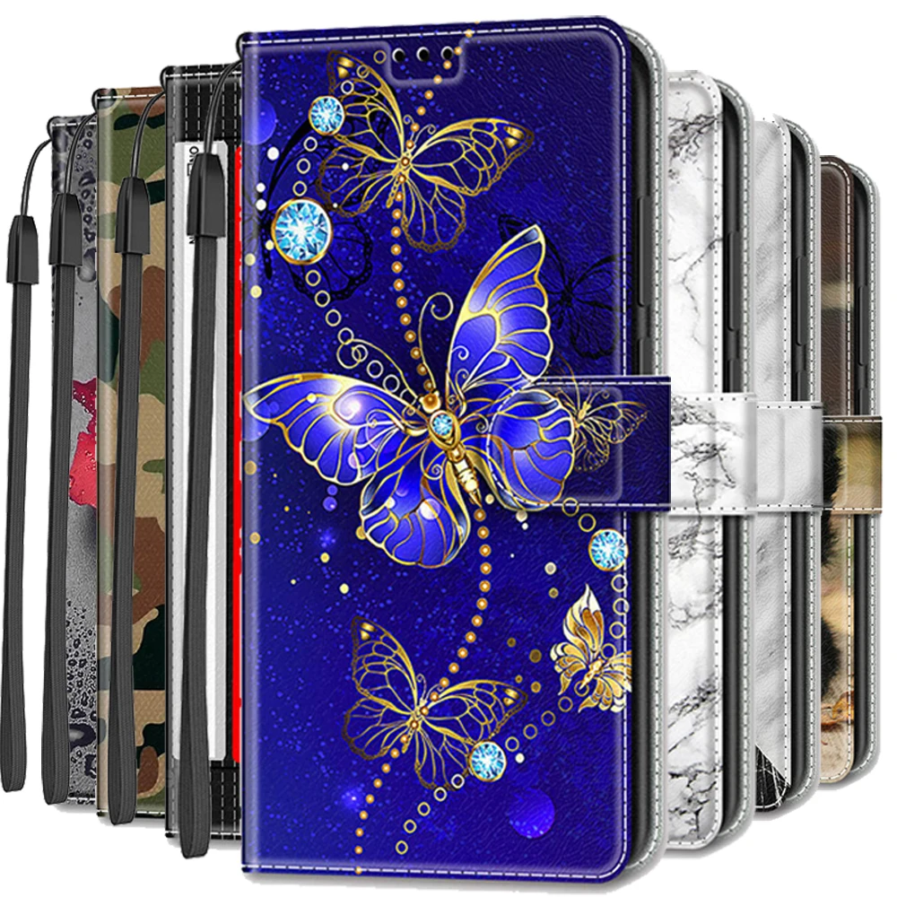 

For OPPO A54 5G 2021 Luxury Emboss Leather Wallet Holder Card Case OPPO A74 Flip Case OPPO A94 A 54 53 16 S A95 Phone Cover
