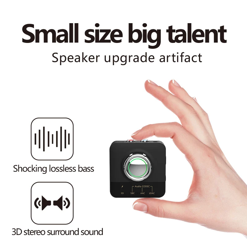 Bluetooth 5 0 приемник с LDAC AAC 3D стерео HiFi аудио беспроводной адаптер Музыка RCA 3 мм AUX