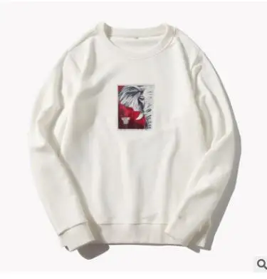 

2023HOT 2018 autumn/winter new long sleeve men's wear day round collar cap printed men's sweater circle men's