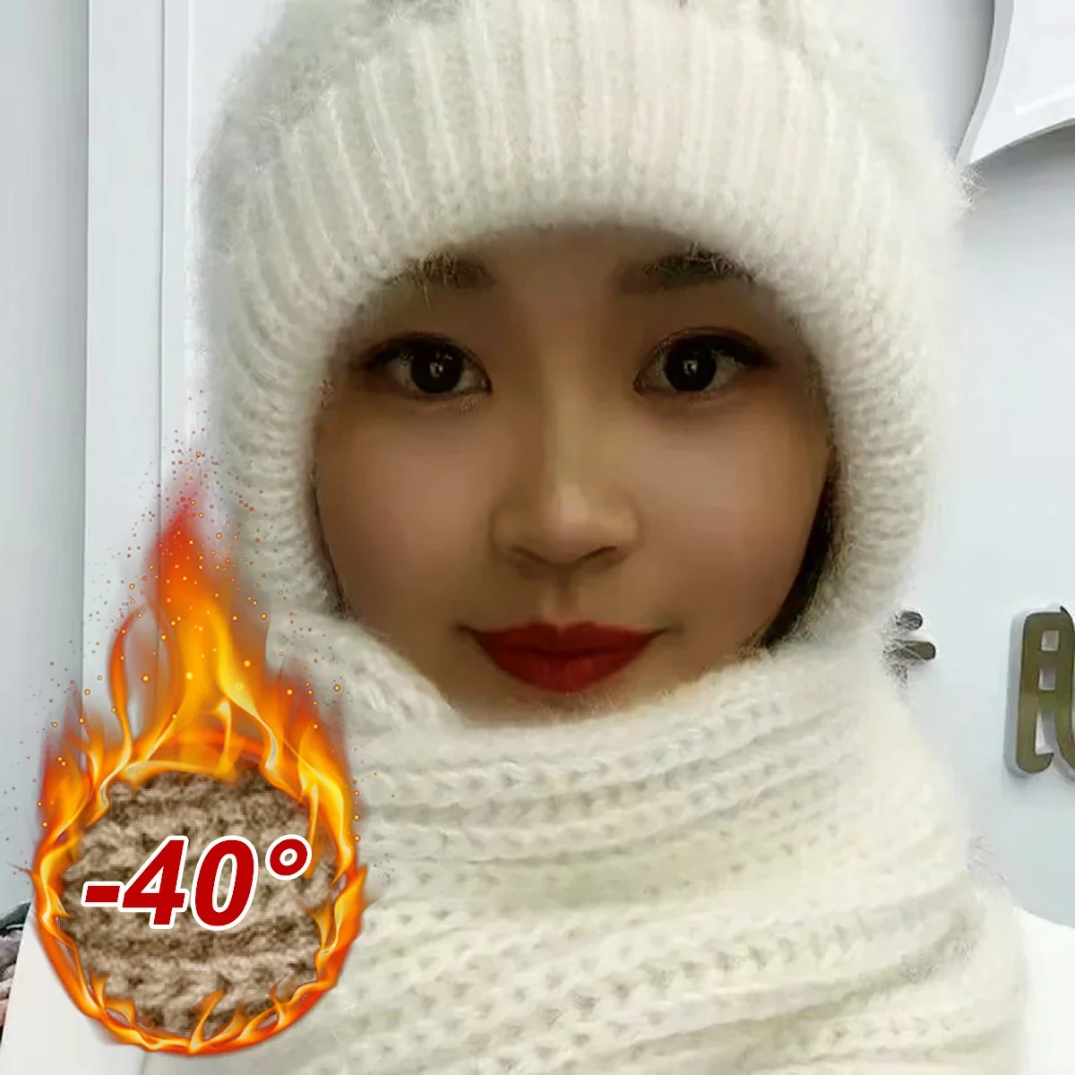 Утолщенная новая мягкая шаль универсальная кепка для ветра и снега осенняя