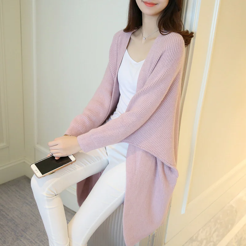 

Sweater Winter Cardigans Fashion Bat Knitted Sweaters Tops Loose Autumn Long sleeve Knitting Women Cardigan