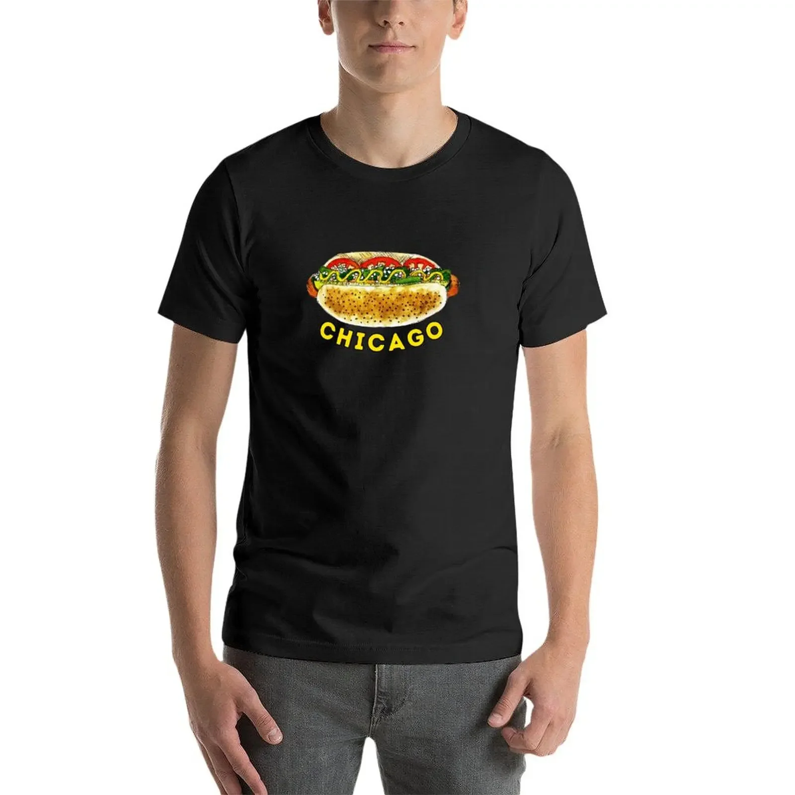 Фото Мужская футболка-оверсайз от Chicago футболка Hotdog №4