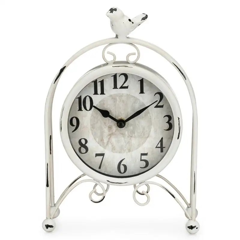 

Style Analog QA Metal Bird Table Clock - Stylish and Unique Timekeeping Clock movment with pendulum Wall decor Clock Clock kit N