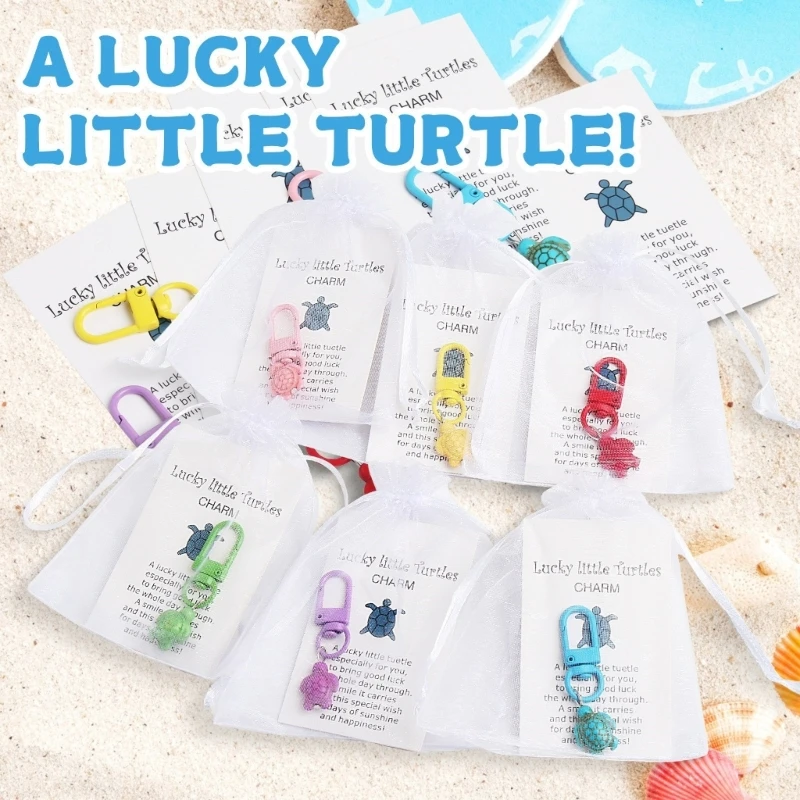 Коллекция разноцветных брелоков с черепахами из 24 штук для наград и жетонов