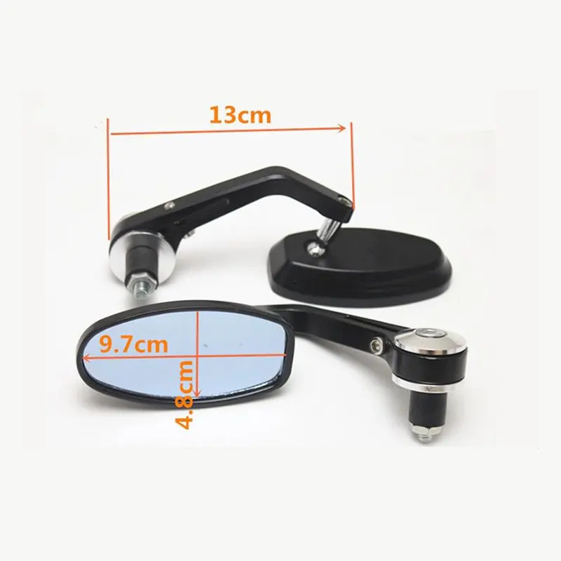 Зеркало заднего вида мотоциклетное универсальное на руль 7/8 дюйма 22 мм
