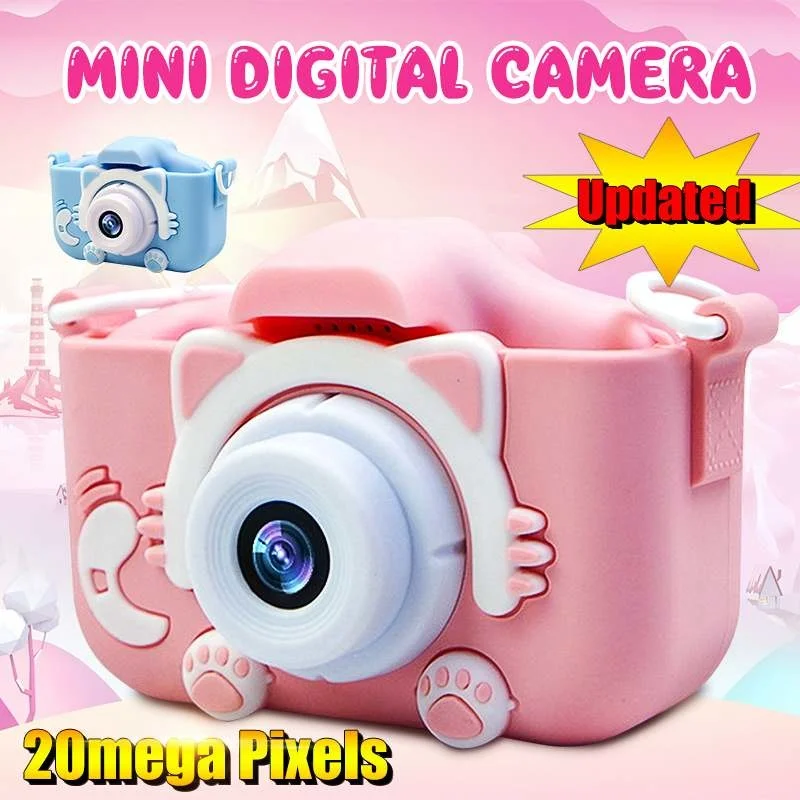 

Children's mini digital camera, Hd 1080p, 8million pixels, 2.0 inch color screen, cute baby gift Free shipping