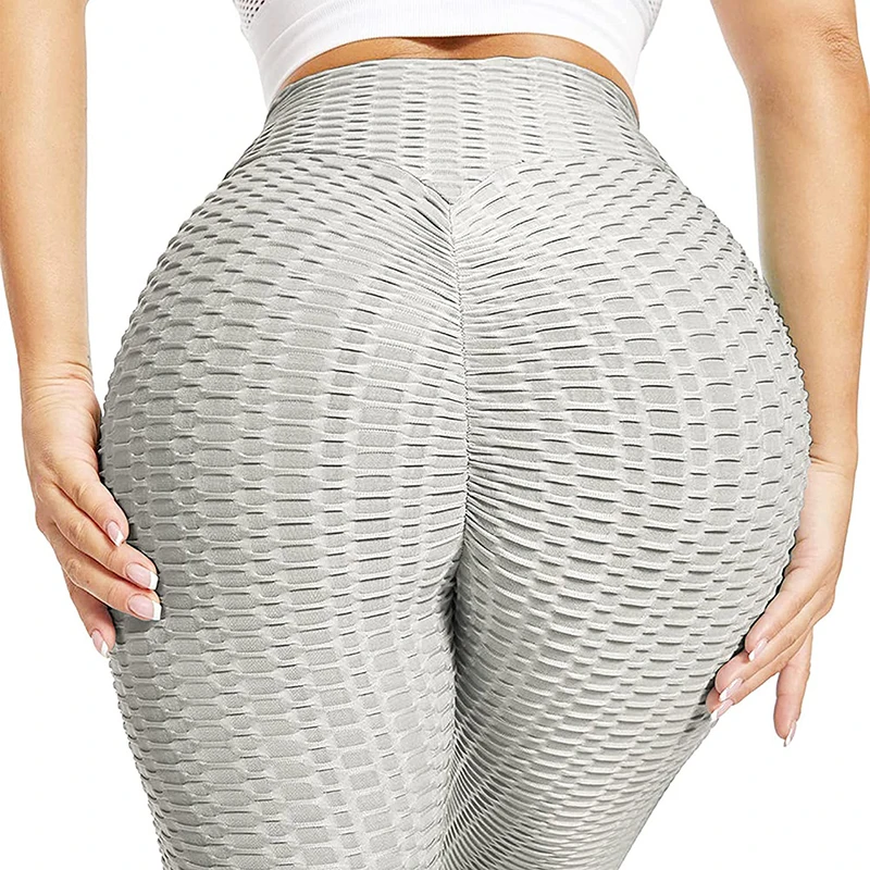 Seamless Push Up Yoga Pants Women Sexy Jacquard Elastic Fitness Leggings Running Workout Tights Girl Plus Size Sports Trousers
