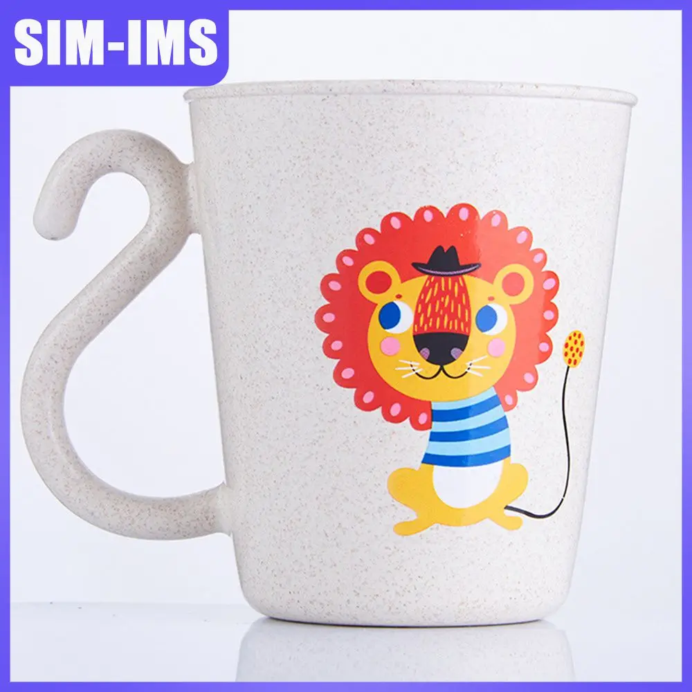 

Cartoon Cute Small Animal Water Cup Environmentally Friendly Wheat Cup New Nordic Style Childrens Mouthwash Cup High Quality