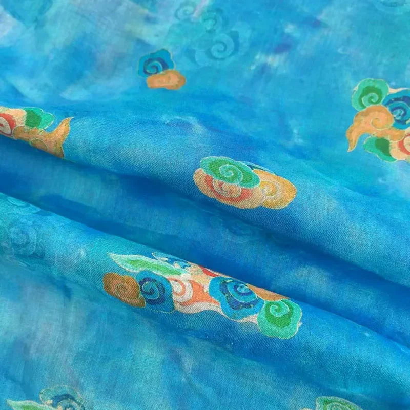 Ткань в китайском стиле 50 х140 см оптовая и розничная продажа женская летняя ткань