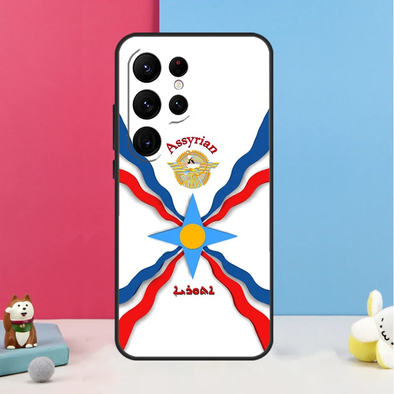 Фото Чехол с флагом Ассирии для Samsung Galaxy S25 S26 Ultra S20 S21 S22 S23 S24 S10 Plus S25 FE, задняя крышка-накладка №3