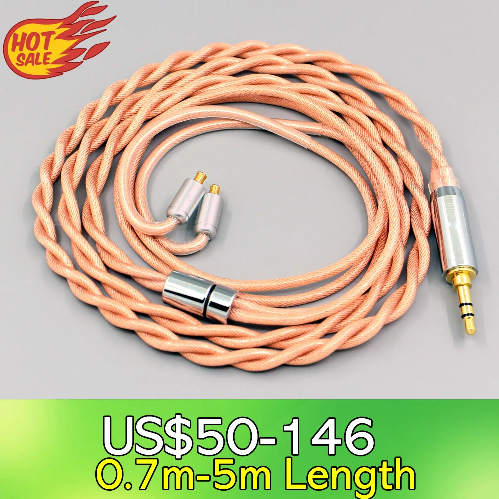 Type6 756 core Shielding 7n Litz OCC Earphone Cable For Audio Technica ATH-CKR100 CKR90 CKS1100 CKR100IS CKS1100IS LN007970