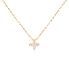 Автоклав блестящие ожерелье с подвеской для женщин инкрустированный кубическим цирконием Шарм колье 925 серебро в богемном стиле изысканные ювелирные изделия подарки