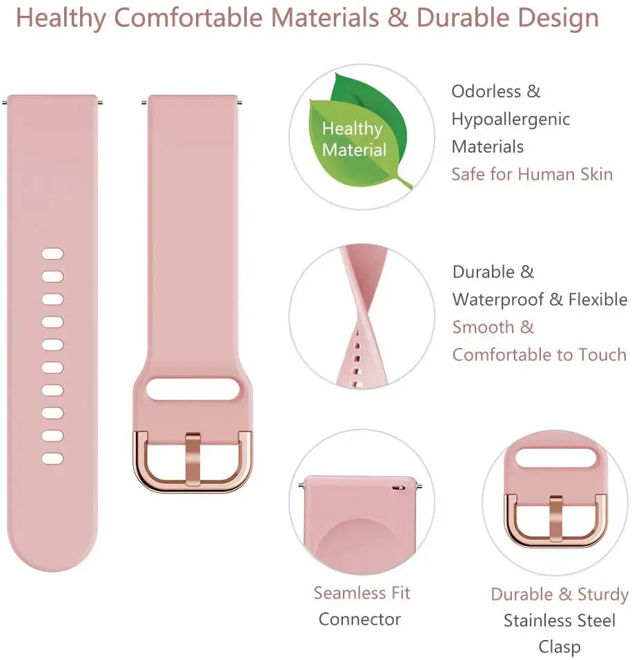 18MM Soft Silicone Straps For 70Mai Saphir Smart Watch Bands Sport Bracelets For 70Mai Watch Belt Wristband Correa Accessories