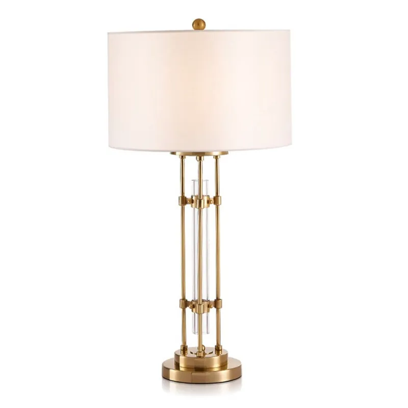 

Minimalist Modern Designer Creative Decorative Glass Cloth Cover Model Room Living Room Study Bedroom Bedside Table Lamp