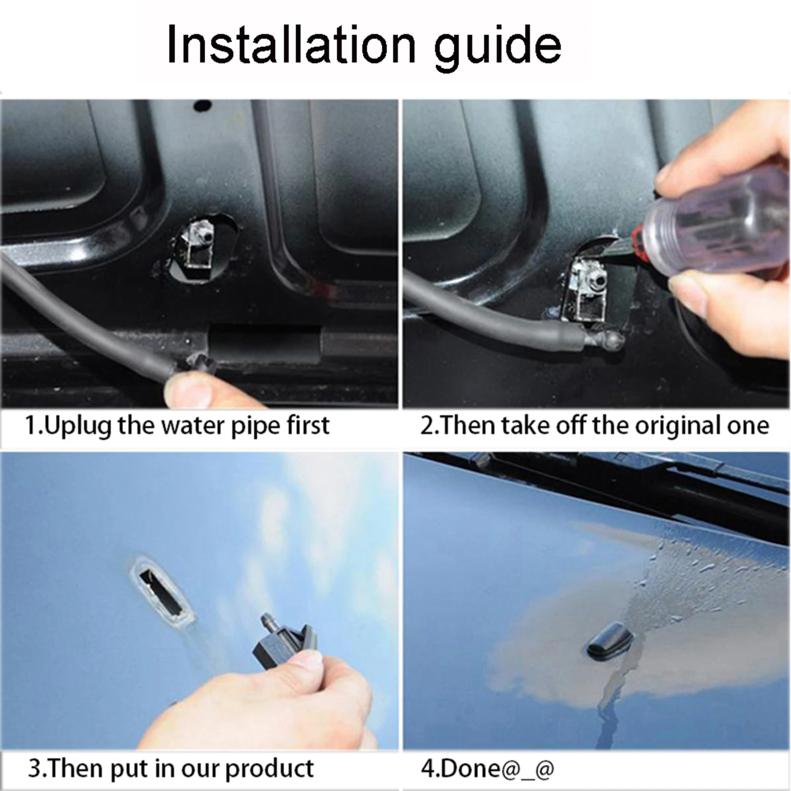 2 шт. форсунки для омывателя лобового стекла Mini Cooper One R50 R52 R53 OE: 61667061614 61667061611 -