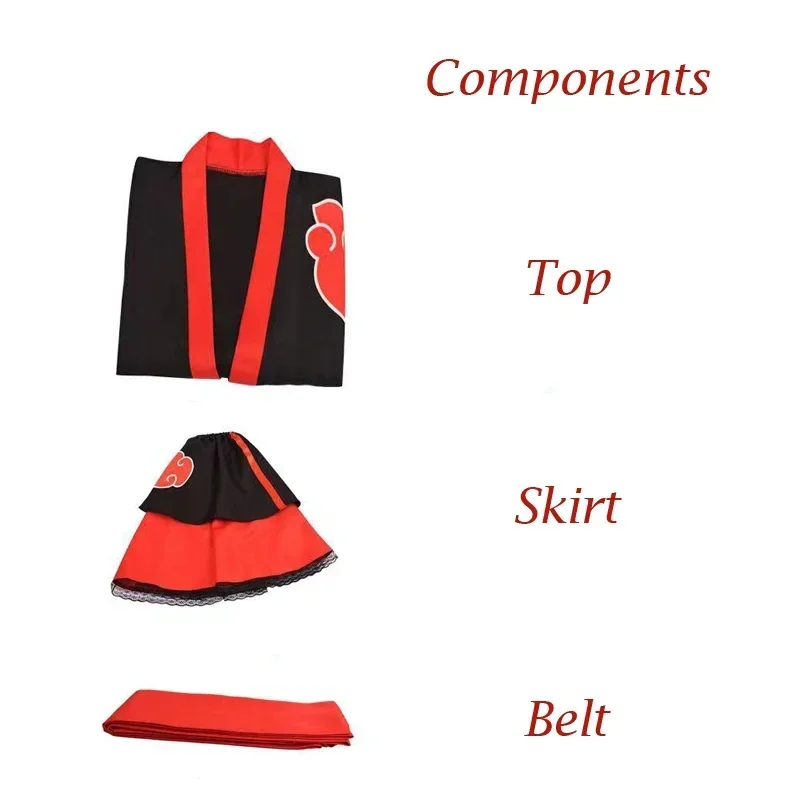 Кимоно для косплея фантазии дизайн облако Красного аниме натуто юката хаори Сая