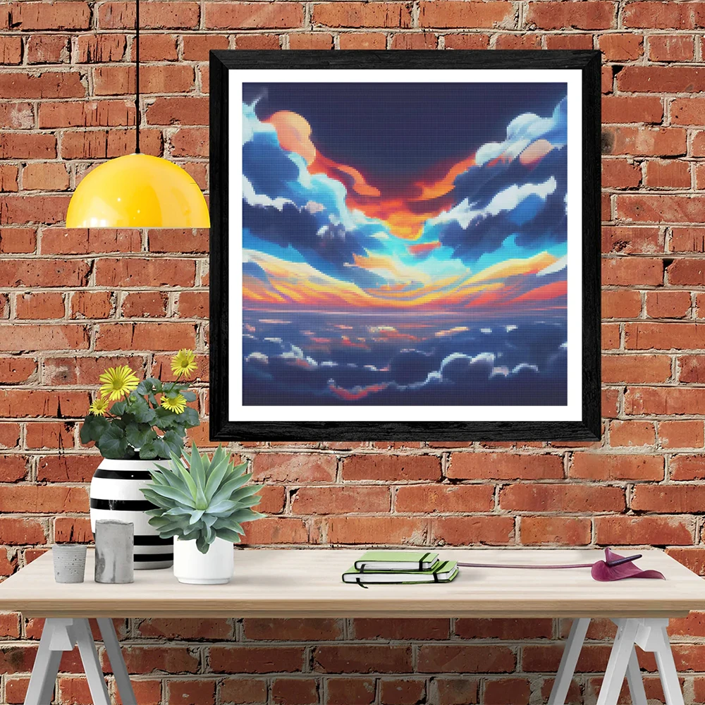 

DIY-5D Diamond Animation Cloud Splicing Set Full Diamond Embroidery Mosaic Picture Closed