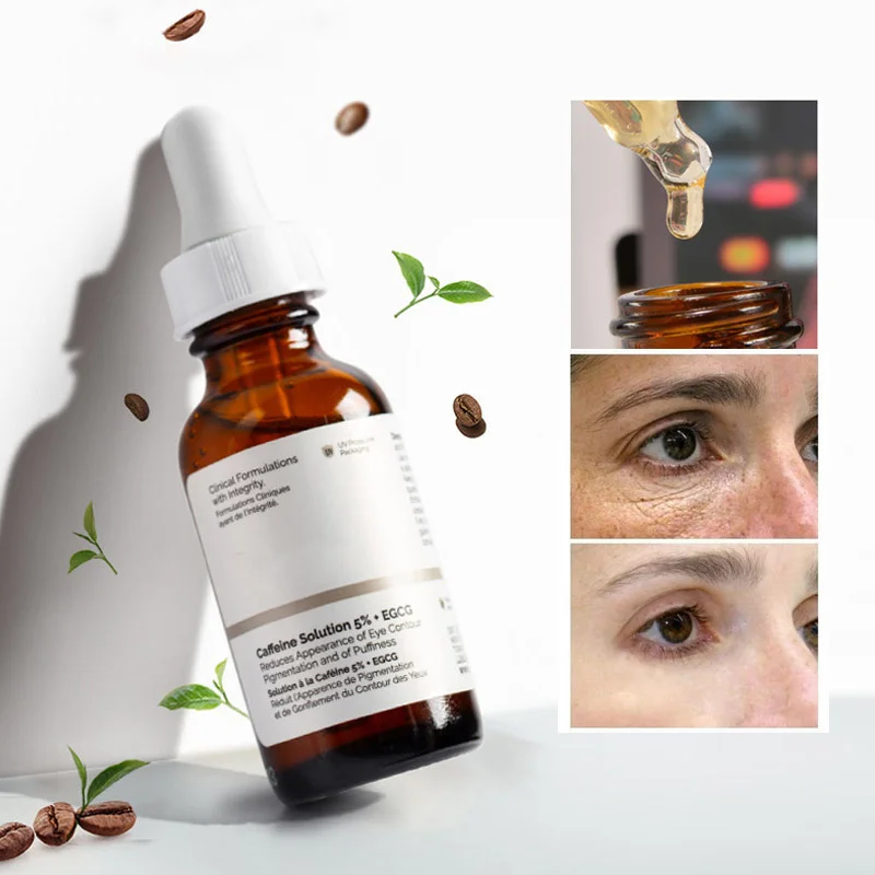 

Caffeine Solution 5% + EGCG Eye Serum Lightening Fine Line Removal Dark Circle Reduces Eye Puffiness Eye Care 30ml