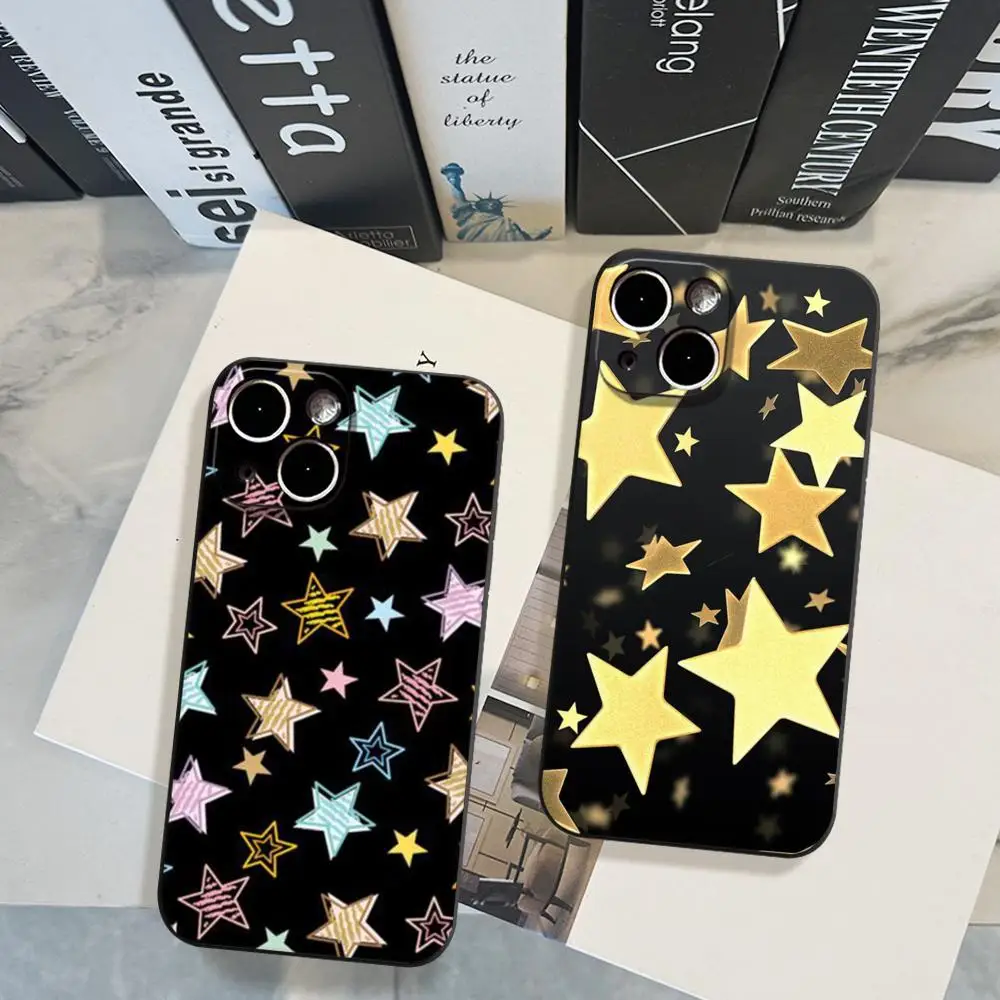 Чехол для телефона в стиле панк с пятиконечной звездой IPhone 15promax 14 11 12 Pro 8 7 15 Plus 13 MAX