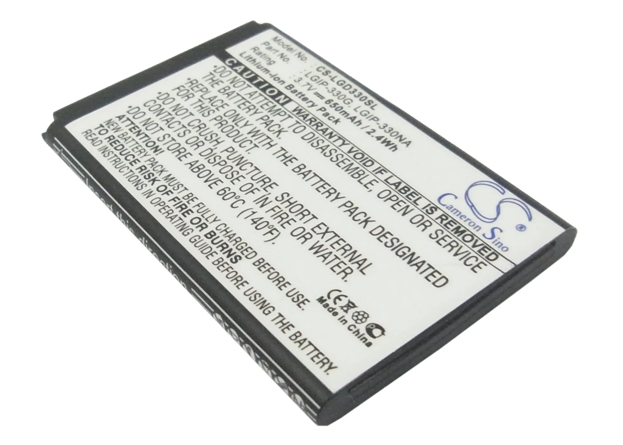 Cameron Sino Mobile SmartPhone Replacement Li-ion Battery 650mAh For LGIP-330NA Mobistel GB220, GB230, GD350 Free Tools