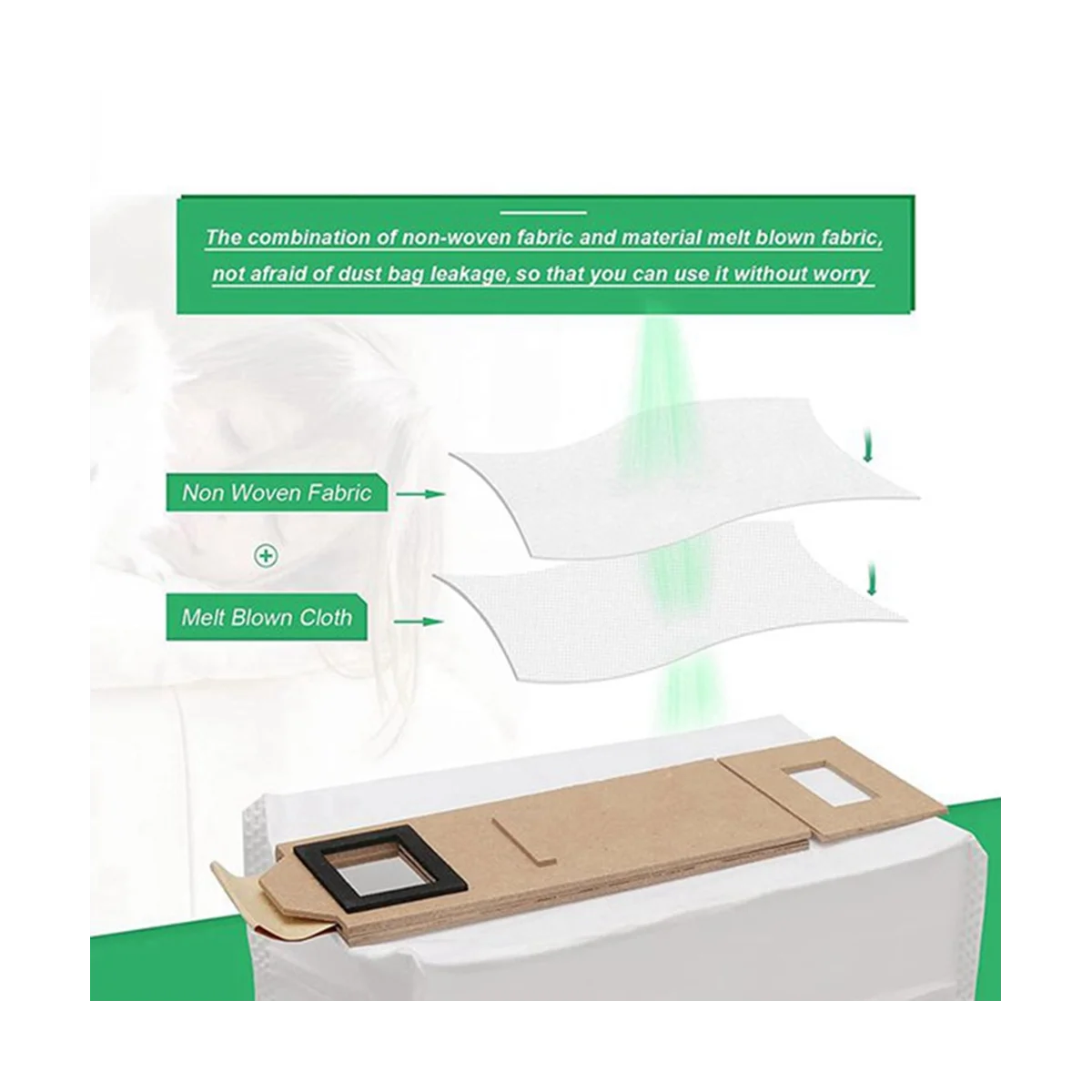 

21Pcs Dust Bags for Xiaomi Roborock S7 T7S Plus Accessories Garbage Bag Robot Vacuum Cleaner Replacement Bags