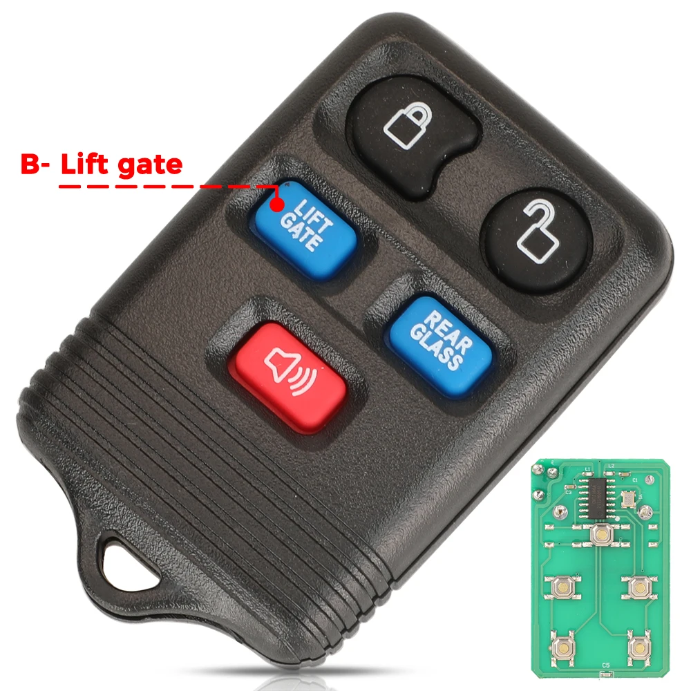 

Jingyuqin 5BTN 315 МГц брелок автомобильный дистанционный ключ для Ford Windstar, работающий от холода, Меркурий, монтерея, экспедиция Lincoln Navigator CWTWB1U511/551