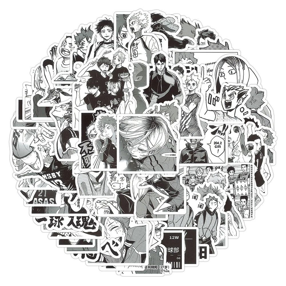 

10/30/60pcs Haikyuu!! Anime Stickers Waterproof Decals DIY Laptop Motorcycle Car Phone Skateboard Cool Sticker Kids Classic Toy
