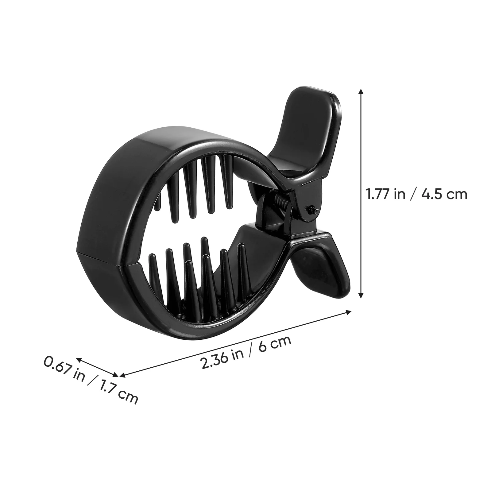 2 шт. круглая заколка для волос с внутренними зубцами зажим рыбьего хвоста