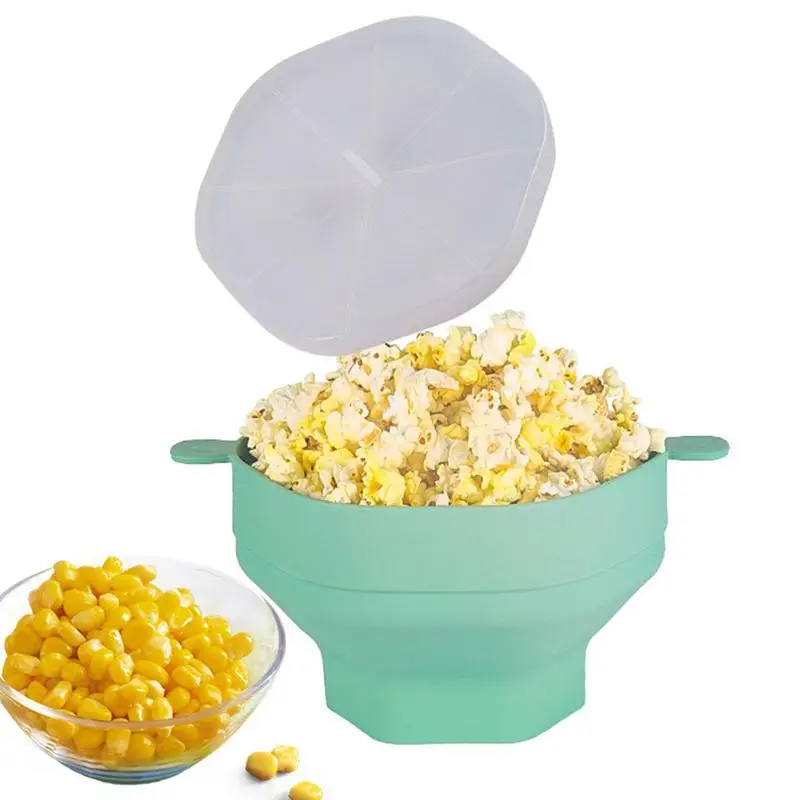 

Creative Silicone Bowl Foldable Home DIY Microwaveable Maker With Lid Baking Bucket