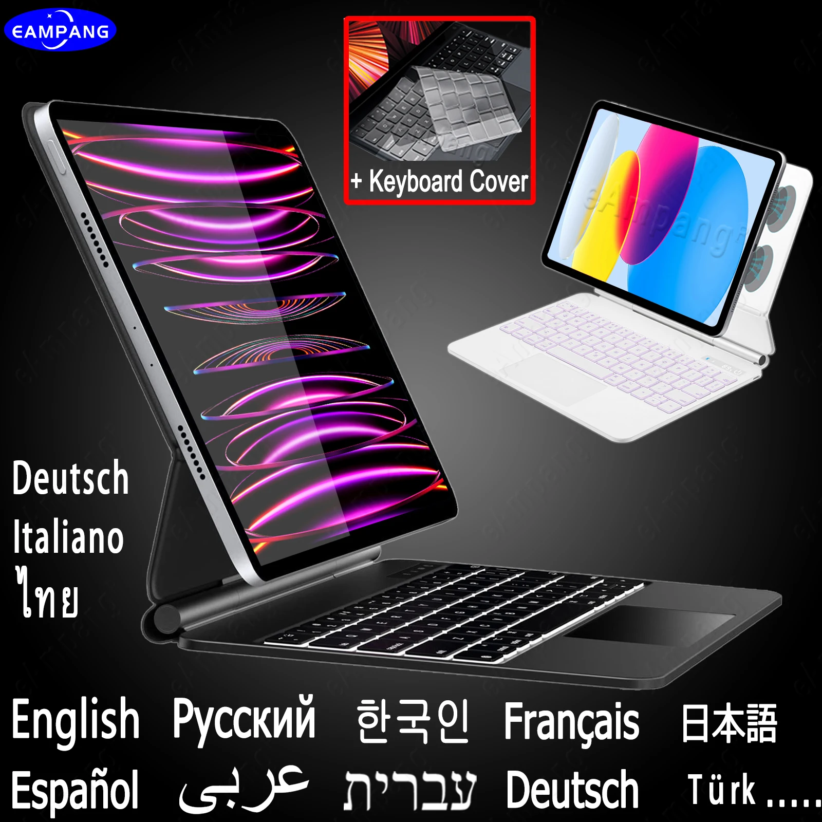 Smart Magic TrackPad Keyboard Case for iPad 10th Pro 11 12.9