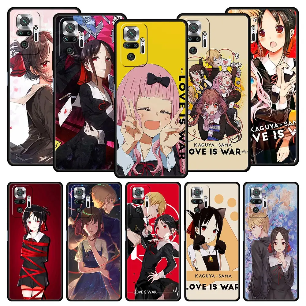 

Kaguya Sama Love Is War Phone Case For Xiaomi Redmi Note 11 10 9 8 7 9s 8T Pro K50 K40 Gaming 8A 9A 9C 9T 11T 5G Cover Coque