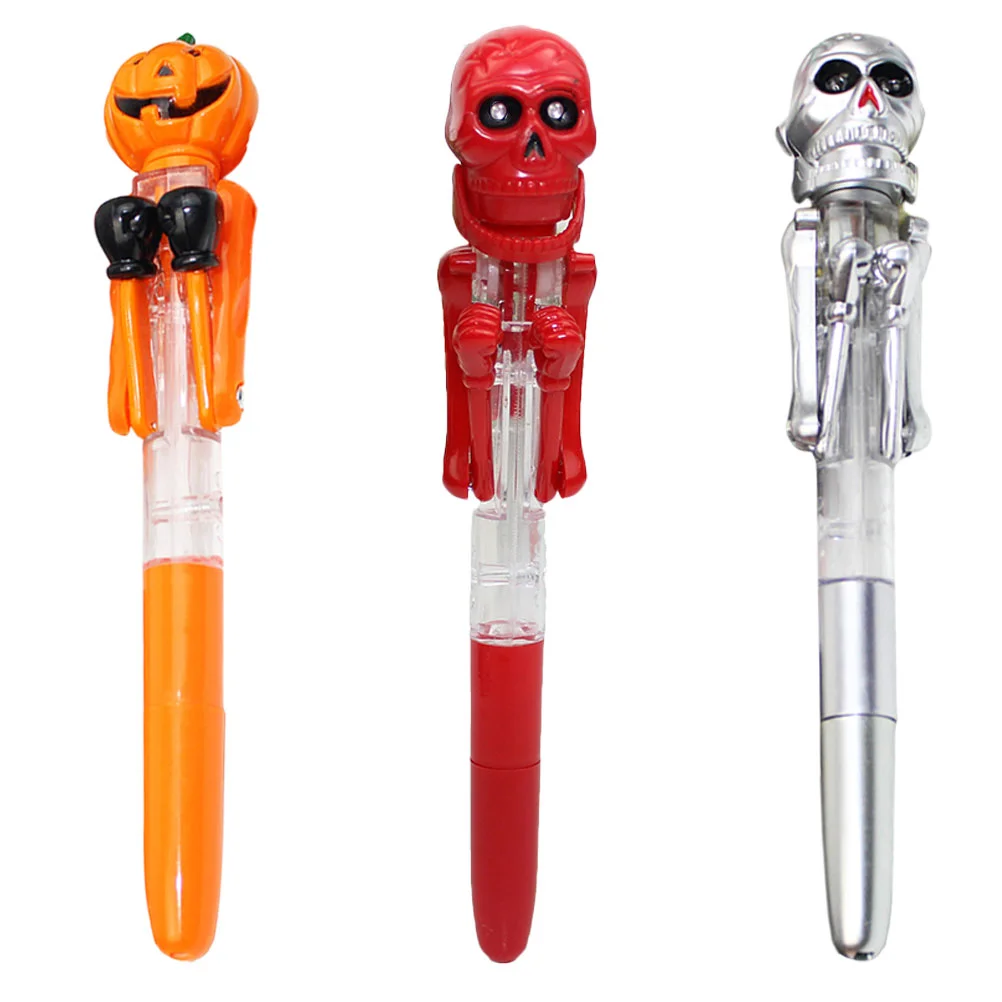 

3 Pcs Halloween Ballpoint Pen Writing Toy Kids Party Plastic Student Toys
