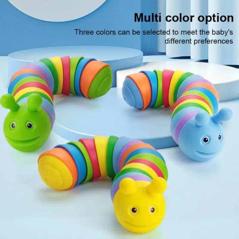 

Decompression Toy Killing Time Animal Shaped Reusability Colorful Jointed Caterpillar Educational Toy Sensory Game Puzzle