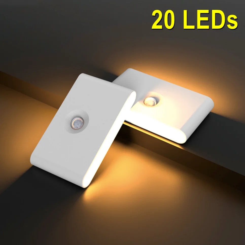 

Intelligent Induction Night Light LED Human Body Infrared Type-C Charging Wireless Magnetic Induction Light Bedroom Night Light