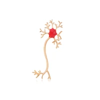 tulx neuron pin brooch women enamel medical jewelry brain nerve cell brooch chemistry jewelry gift for doctor nurse pin