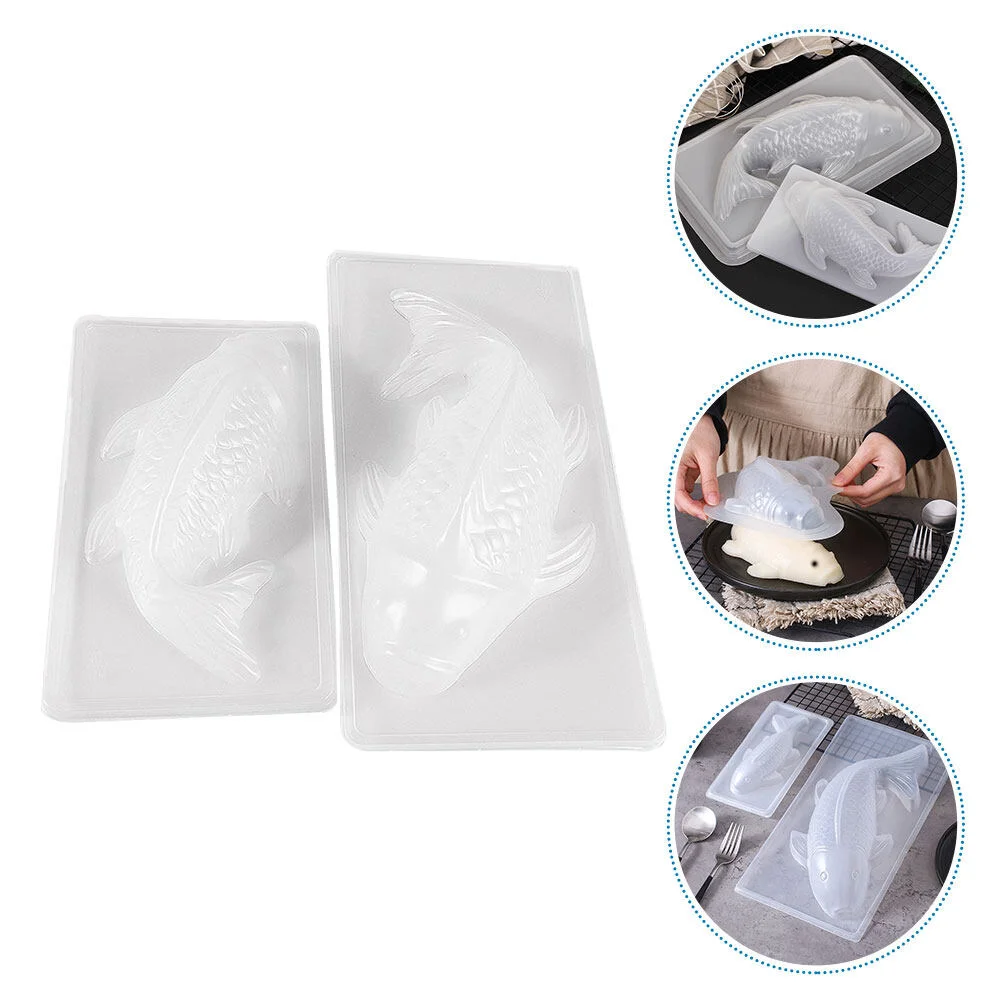 

2 Pcs Cake Mold DIY Jelly Chocolate Making Household Mousse Molds White Pp Decorating