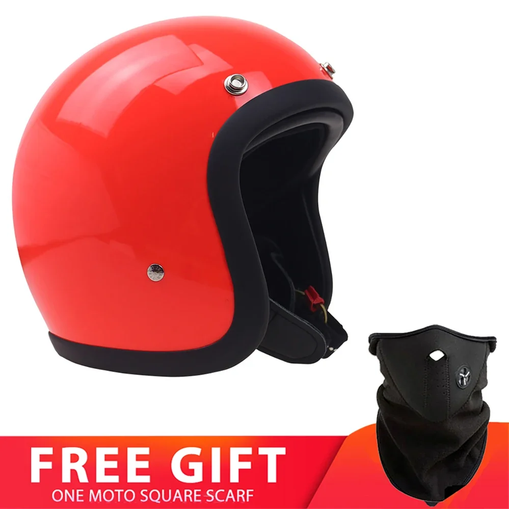 Корейский стиль ретро шлем с открытым лицом скутер велосипед Casco Moto Cafe Racer